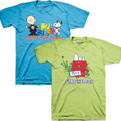 johnson smith co set peanuts new year and merry christmas snoopy dog house t - Peanuts Christmas Shirt johnson smith co set peanuts new year and merry christmas snoopy dog house t - Peanuts Christmas Shirt