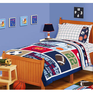 Kids Bedding Sports Boys Baseball Basketball Football Twin