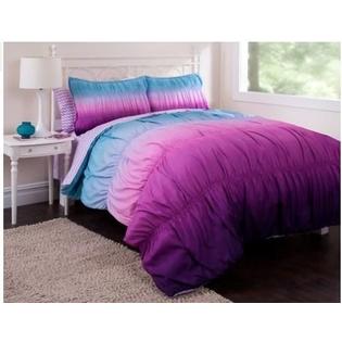 Teen Bedding Purple Blue Teen Girls Tie Dye Full Comforter Set