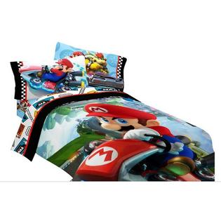 Nintendo Super Mario Bros Full Comforter Sheets 5 Piece Kids