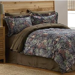 Camo Twin Comforter Set Cabin Life Camouflage Mossy Tree Hunting Boys Twin Comforter Set 6 Piece Bed In