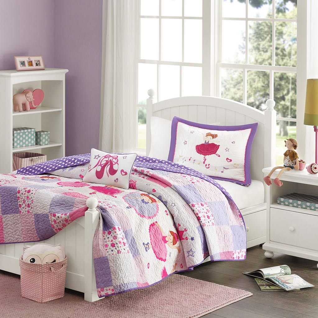 Kids Bedding Ballerina Ballet Princess Girls Twin Quilt Sham