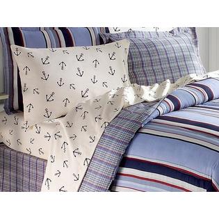 Nautical Living Red White Blue Sailboat Anchors Cal King Comforter Set 8 Piece Bed In Bag Cal King Comforter Set, Cal King Nautical Bedding