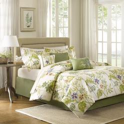 Island Living Comforters Complete Bed Set Sears Island Living Green Purple Hawaiian Tropical Leaves Beach House King Comforter Set 7 Piece