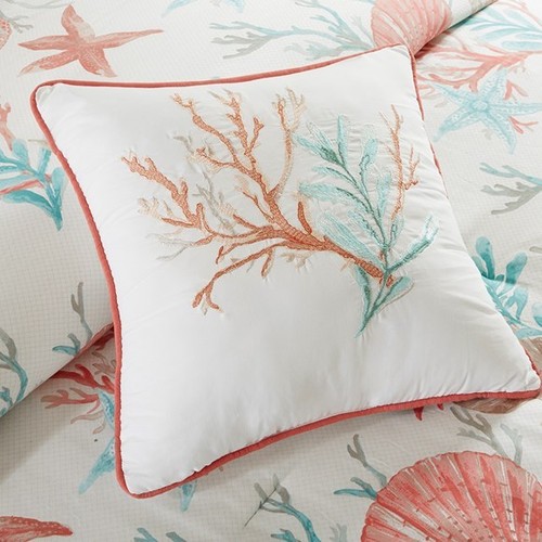 Island Living C Teal Seass Starfish Beach California King Comforter Set 7 Piece Bed In A Bag Island Living C Teal Seass, Coastal King Size Bed In A Bag