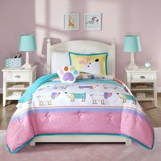 Kids Bedding Puppy Dogs Pink Girls Kids Twin Comforter Sham