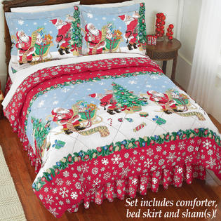 Holiday Home Christmas Themed Santa Claus Toys Queen Size