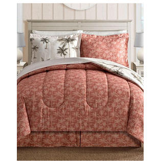 Island Living Coral Tropical Palm Tree Hawaiian Beach