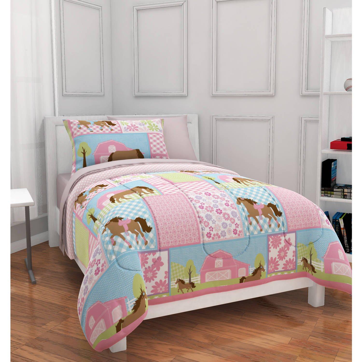 Country Living Girls, Pony, Country Horse Twin Comforter Sheets & Sham