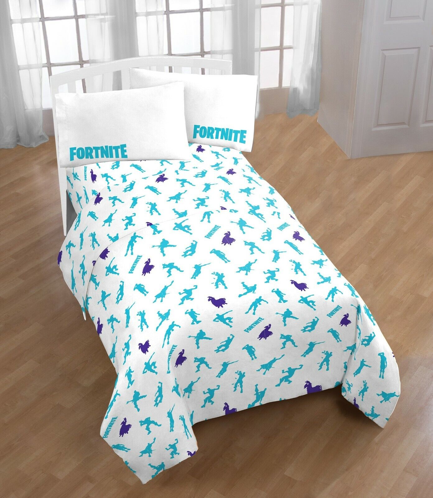 Kids Bedding Fortnite Gaming Boys Twin Comforter Sheet Set Bonus Sham 5 Piece Bed In A Bag