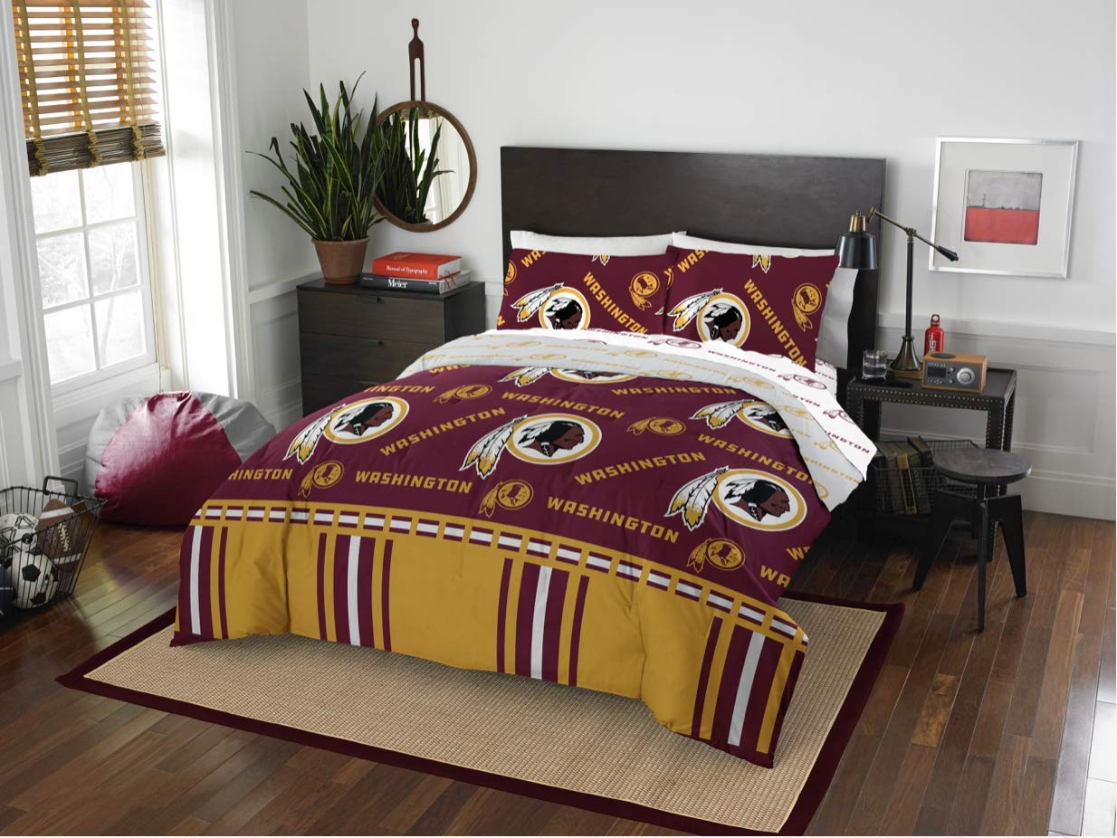 NFL Washington Redskins Queen Comforter & Sheets (5 Piece Bedding)