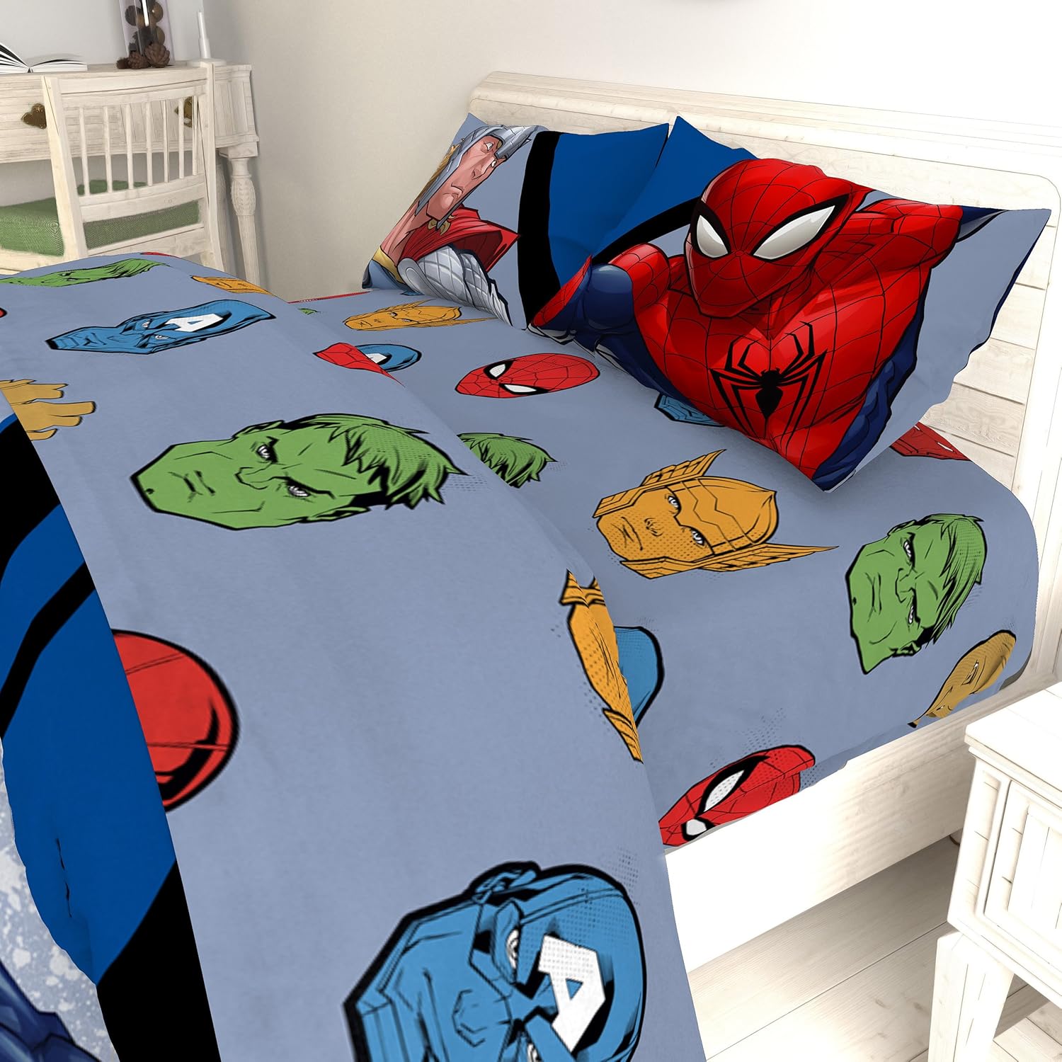 Avengers Marvel Comics Boys Twin Comforter Sheets Bonus Sham 5