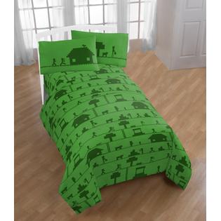 Epic Games Minecraft Icon Boys Full Comforter Sheets Bonus Sham