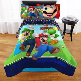 Nintendo Super Mario Bros Twin, Mario Bed Sheets Twin