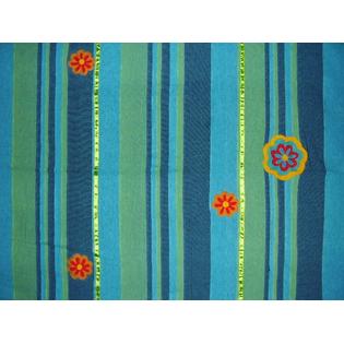 India Arts Heavy Cotton Ribbed Spread 92 x 66 Single Turquoise