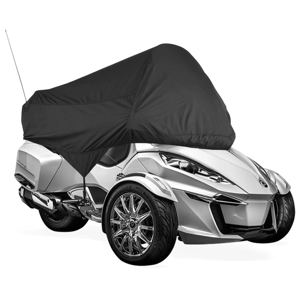 North East Harbor Half Cover Compatible with 2010-2022 Can-Am Spyder RT-S | Waterproof, Weather Resistant Fabric, Black