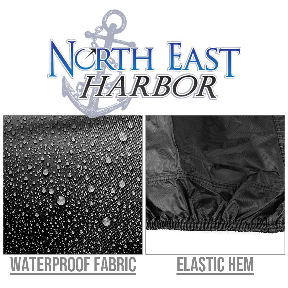 North East Harbor Half Cover Compatible with 2010-2019 Can-Am Spyder RT Limited | Waterproof, Weather Resistant Fabric, Black