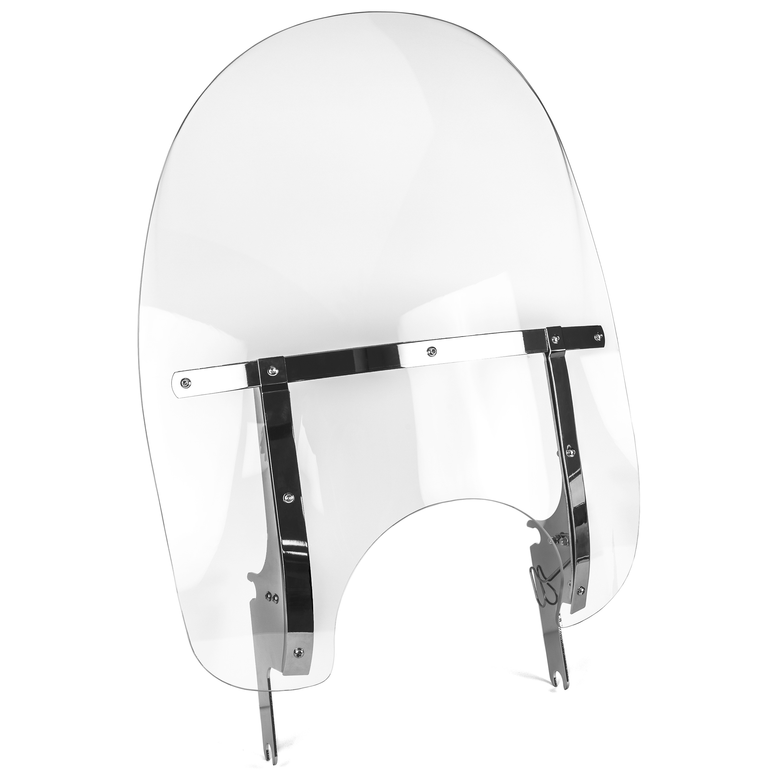 Krator Detachable Quick-Release Windshield Windscreen, Clear, Compatible with 2004-2007 Harley Davidson Road King Custom FLHRS, EFI