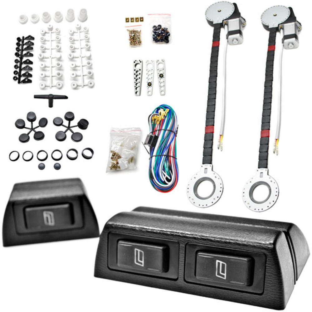 Biltek 2x Car Window Automatic Power Kit Electric Roll Up Compatible with Oldsmobile / Hyundai Accent Elantra XG300 XG350 88
