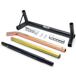 Venom Adjustable Motorcycle Pivot Lift Stand - Fits Harley Softail Fat Boy & More (20" Max Width)