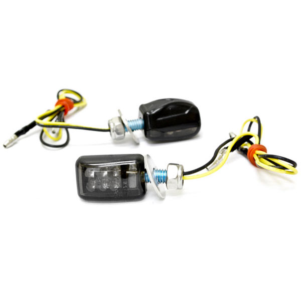 Krator Mini Custom LED Turn Signal Indicator Lights Lamp Compatible with Yamaha YZF R1 R1S R6 R6S 600R