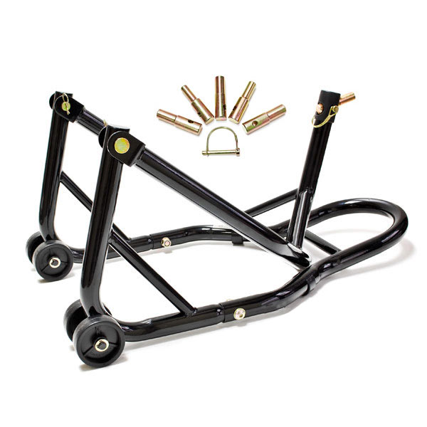 Venom Motorcycle Front+Rear Headlift Dual Lift Stand Compatible with Ducati 750 / 900SS (92-97)