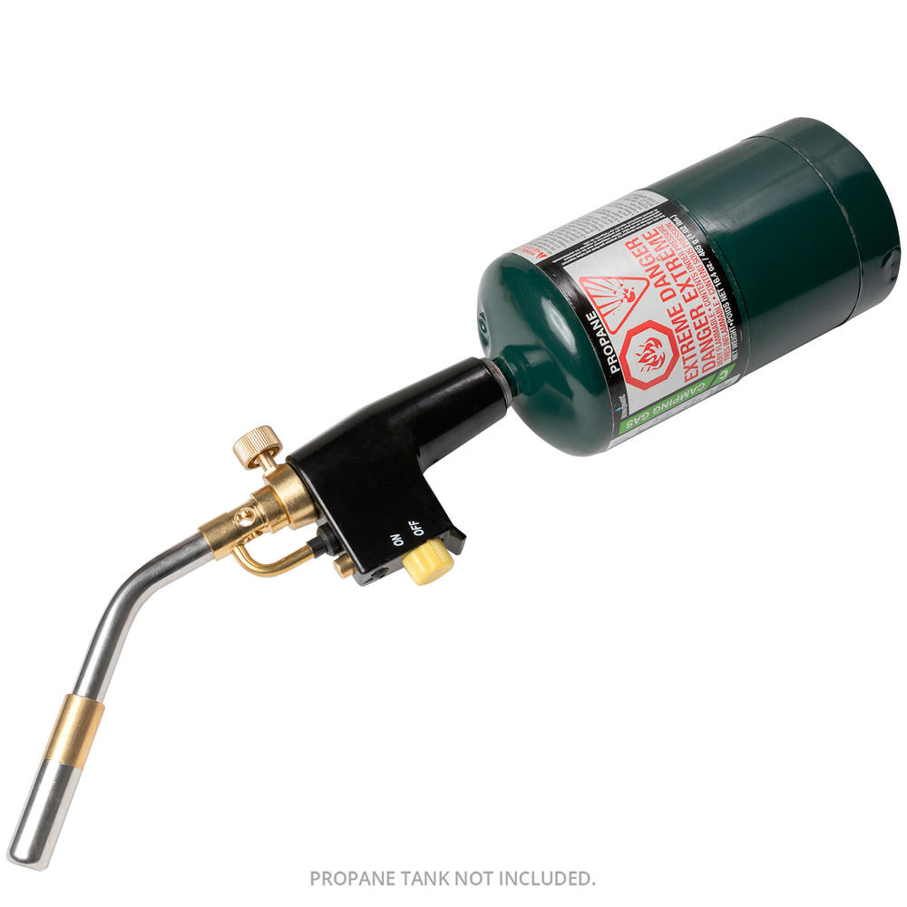 Biltek Propane & Air/MAPP Torch Kit w/ 3 Nozzles - 360 Degree Swirl Adjustable Flame Ignition Switch- Soldering, Welding, Brazing, BBQ,