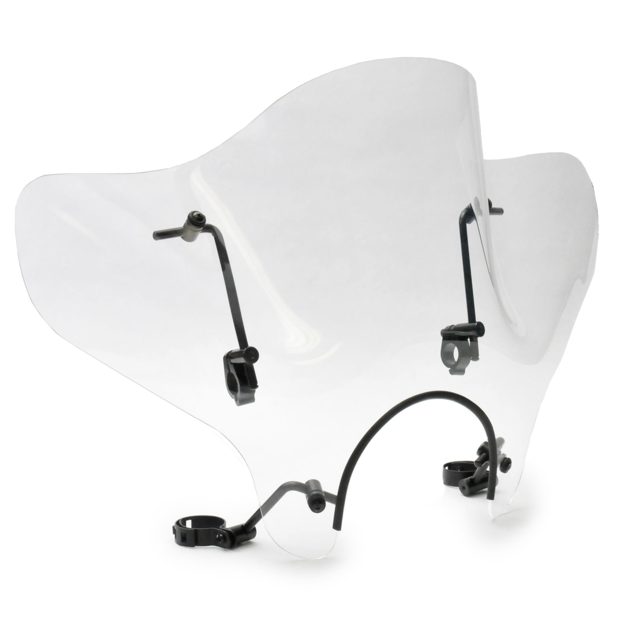 Krator 14" Clear Tinted Windscreen Windshield Compatible with Suzuki Boulevard S50 (2005-2011) Fits 7/8" or 1" Handlebars