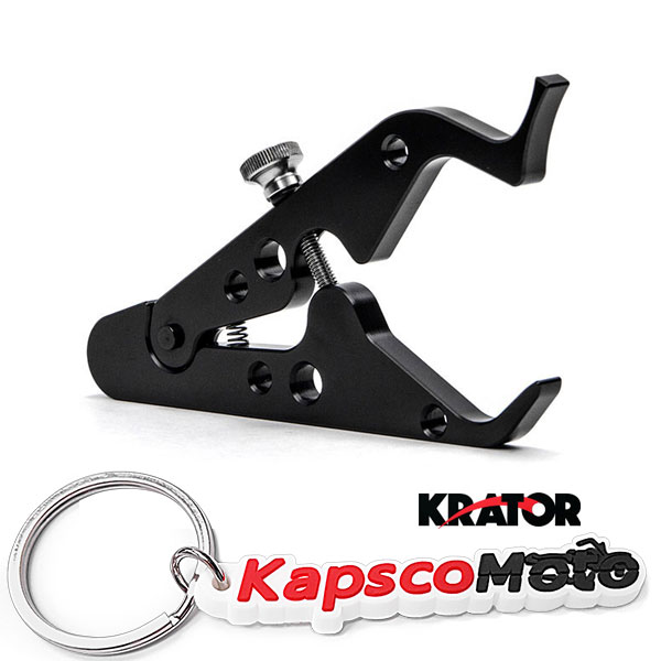 Krator Motorcycle Cruise Control Universal Throttle Assist Wrist Hand Grip Lock Cramp + KapscoMoto Keychain