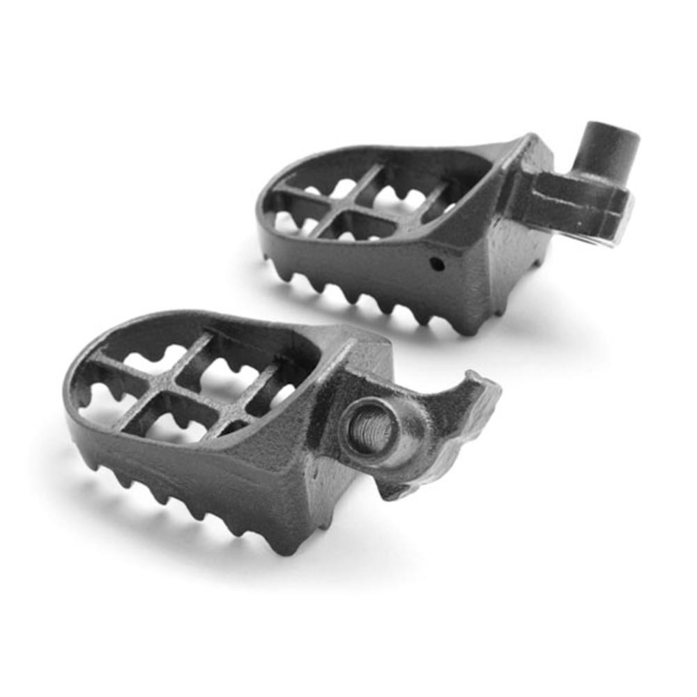 Krator Dirtbike Foot Rest Stomper Footpegs Compatible with Yamaha / Gas Motocross MX Gray Foot Pegs - WR250F, WR400F, YZ450F, YZ450F,