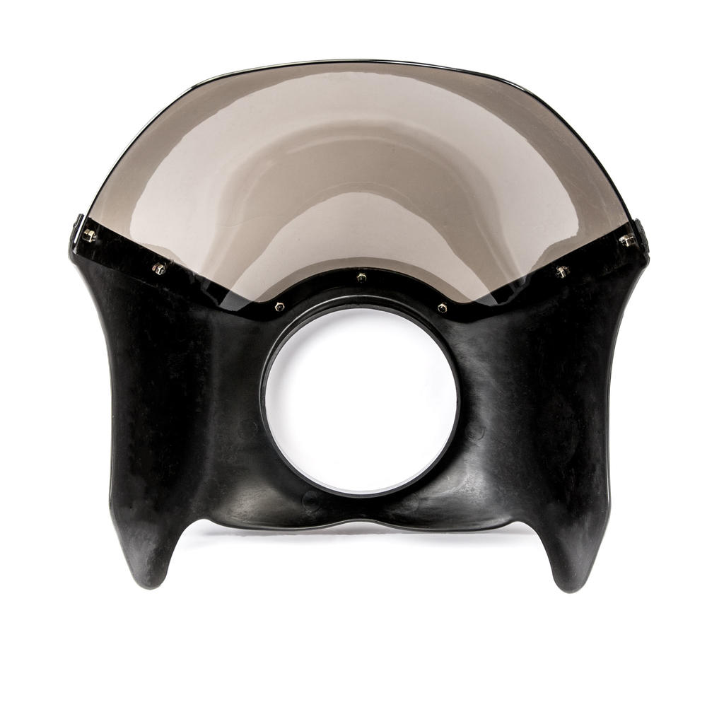Krator Black & Smoke Headlight Fairing Windshield Kit Compatible with Harley Davidson Road Glide Custom Ultra