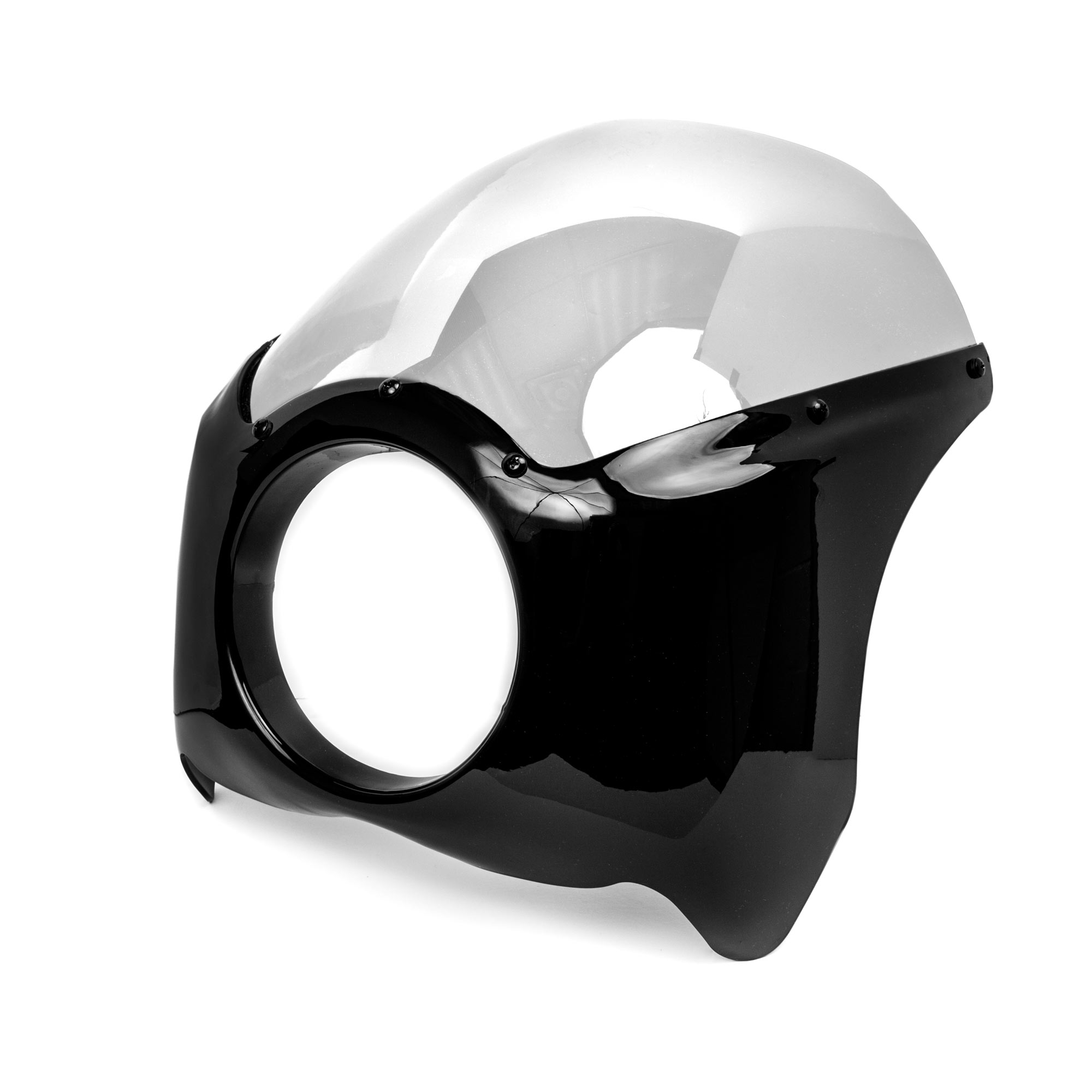 Krator Black & Clear Headlight Fairing Windshield Kit Compatible with Honda Ruckus Aero Z EZ 50 90