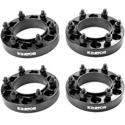 Krator 4pc Full Hub Centric Wheel Adapters 6x139.7 MM (1.25" Thick) Compatible with Toyota 4-Runner FJ Cruiser Sequoia Tacoma Tundra