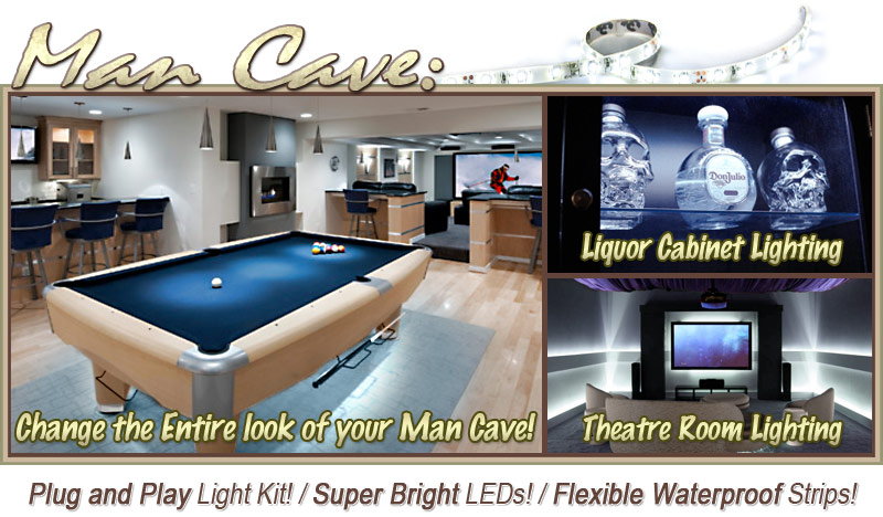Biltek 32.8' ft Cool White Bar Liquor Cabinet Wine Cellar LED Backlight Accent On/Off Switch Kit 100V Plug - Sports Memorabilia Bar