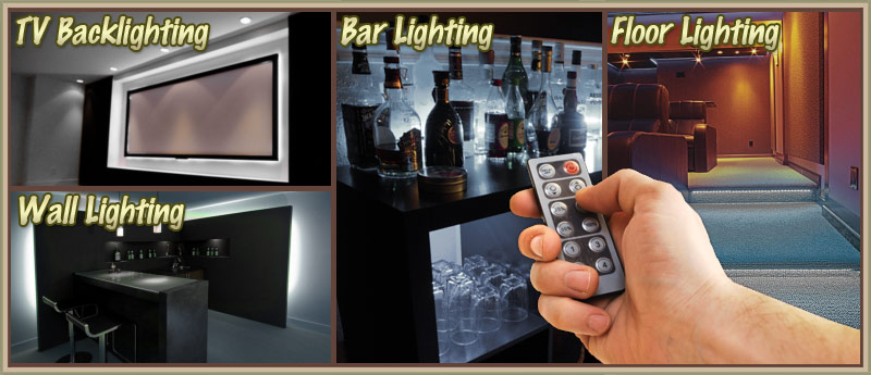 Biltek 32.8' ft Cool White Bar Liquor Cabinet Wine Cellar LED Backlight Accent On/Off Switch Kit 100V Plug - Sports Memorabilia Bar