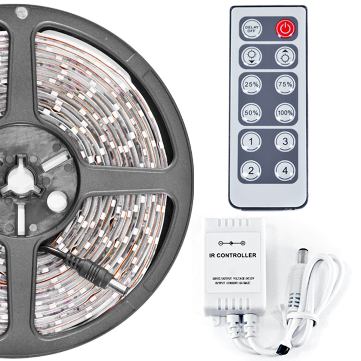 Biltek 6' ft Warm White Family Room Shelf Table LED Strip Lighting Complete  Package Kit Lamp Light DIY - Behind TV Couch Lighting Wall