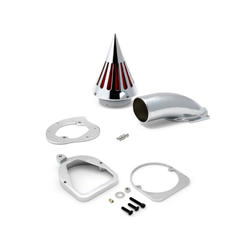 Krator Motorcycle Chrome Spike Air Cleaner Intake Filter Compatible with 2002-2006 Honda Shadow Spirit 750 VT750DC