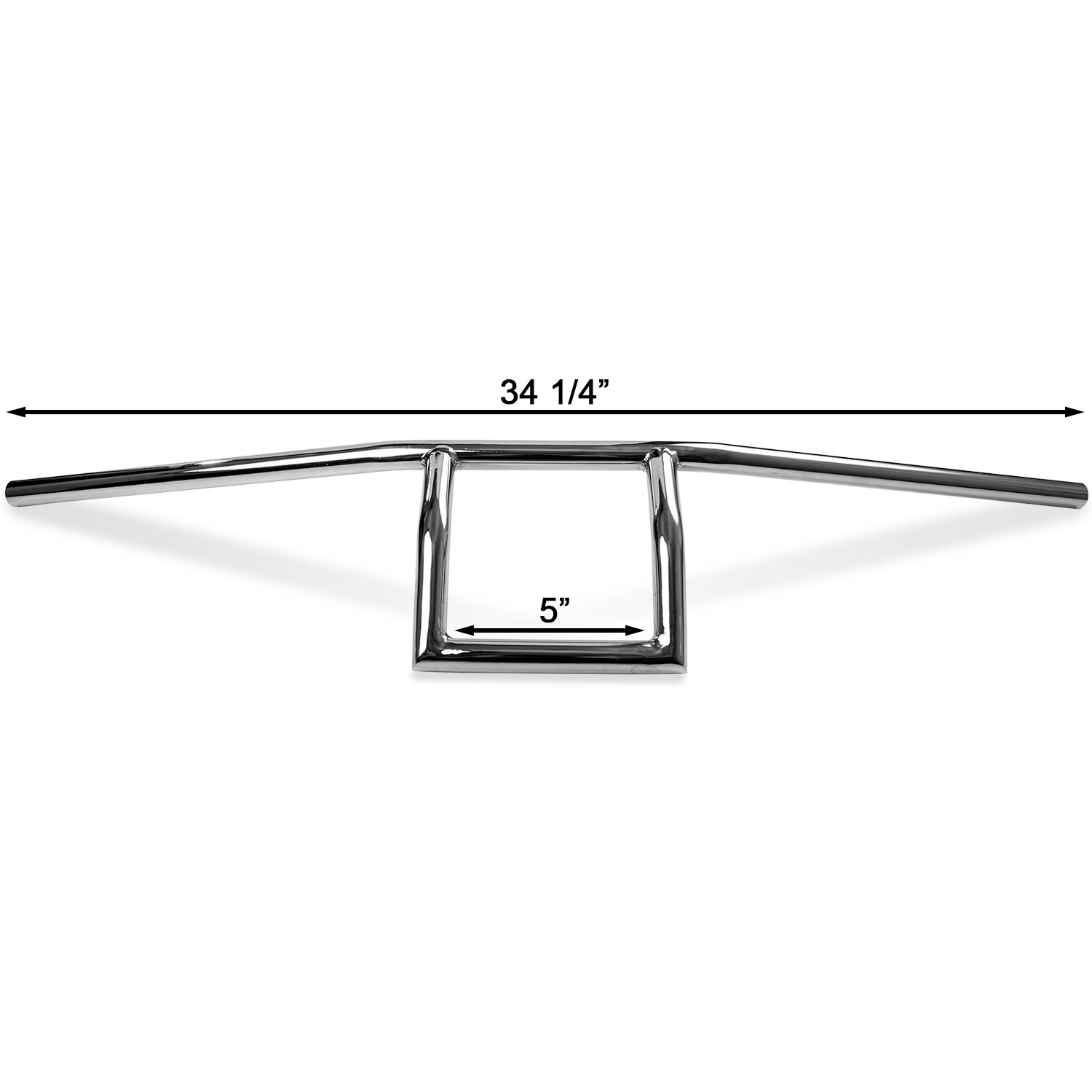 Krator Motorcycle Handlebar 7/8" Chrome Box Window Attack Style Compatible with Yamaha Royal Star Venture Classic Royale Deluxe