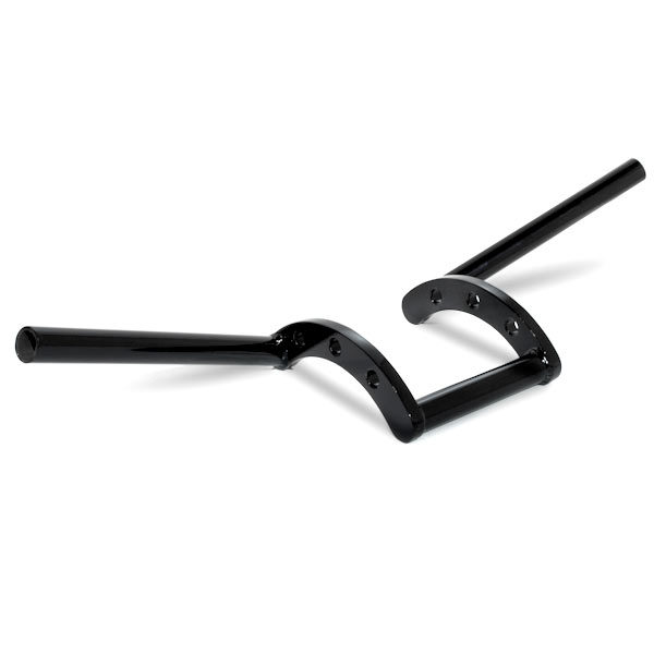 Krator Motorcycle Handlebar 1" Black Z-Bars Cruiser Bike Compatible with Victory Cross Country