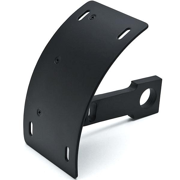 Krator Black Vertical Axle Mount Motorcycle Plate Holder Compatible with Harley Davidson Softail Heritage Classic