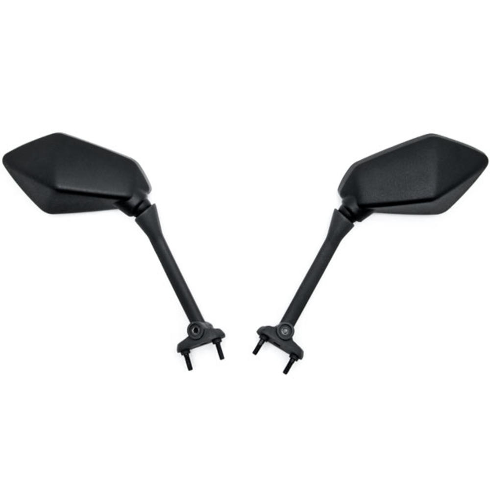 Krator Black Replacement Motorcycle Mirrors Aftermarket Compatible with 2009-2014 Kawasaki Ninja 650R/ER-6F