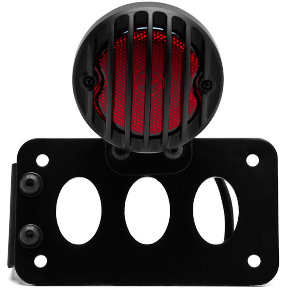 Krator Black Axle Mount Taillight Horizontal Vertical Compatible with Honda Gold Wing Goldwing GL 500 650 1000 1100