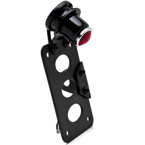 Krator Axle Vertical / Horizontal Plate Holder Tail Light Compatible with Harley Davidson Road King Fuel Injected