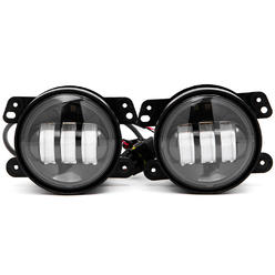 Krator Pair of 4" Fog Lights Driving Lamp DRL 30W LED Compatible with 1997-2016 Jeep Wrangler (TJ / JK)