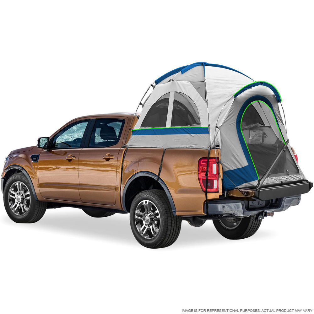 North East Harbor Pickup Truck Bed Camping Tent, 2-Person Sleeping Capacity, Includes Rainfly and Storage Bag - Fits Compact Truck with Regular