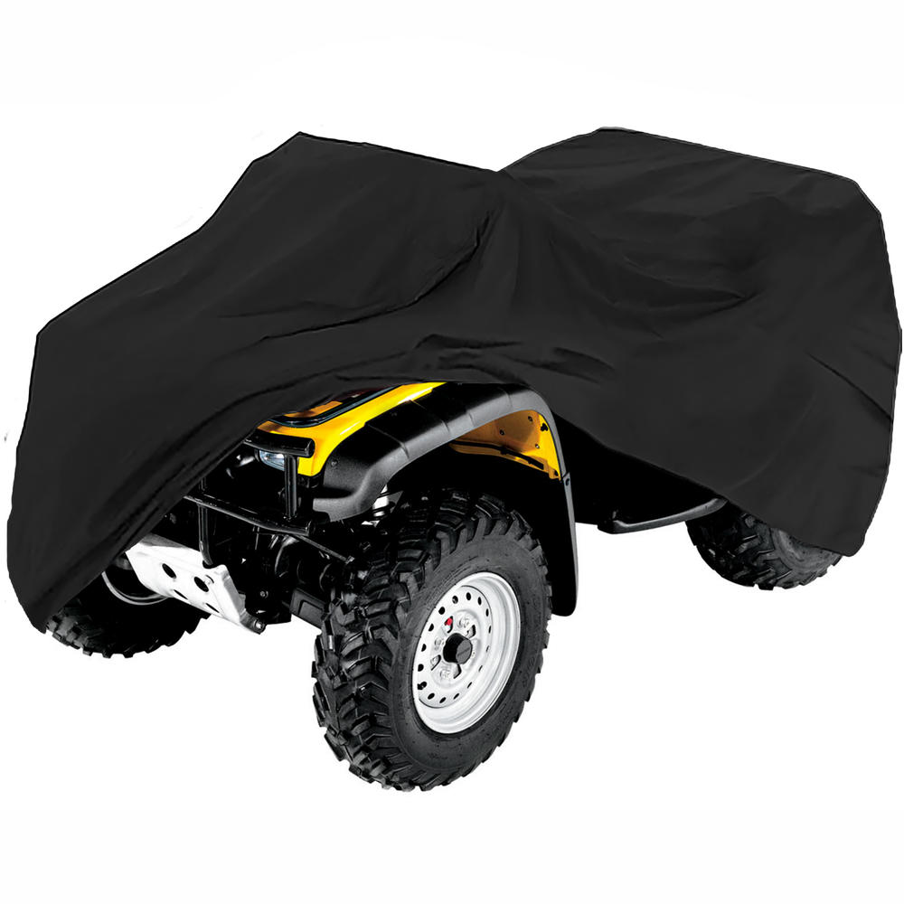 North East Harbor Superior All-Weather Water Repellent ATV Cover - Universal Fits up to 86" Length 4-Wheeler 4X4 ATV Black 420D Cover Protects