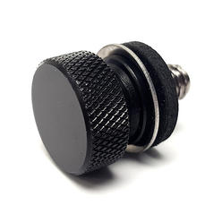 Krator Black Seat Bolt Screw Knurled Seat Cover Bolt Compatible with Harley Davidson Sportster Nightster XL1200N