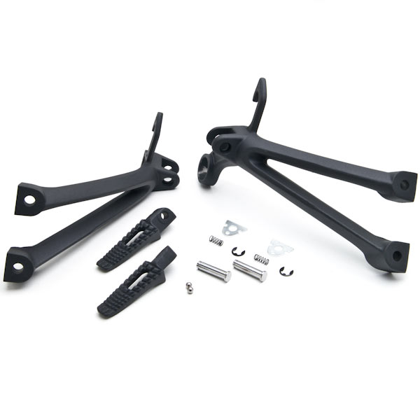 Krator Frame Fitting Stay Footrests Step Bracket Assembly Compatible with Suzuki GSX-R 750 2010 Rear