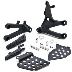 Krator (Front) Foot Rests Assembly Kit Compatible with Honda CBR 600RR 2007-2014 Stay Step Brackets Frame Fitting Stay Footrests Step