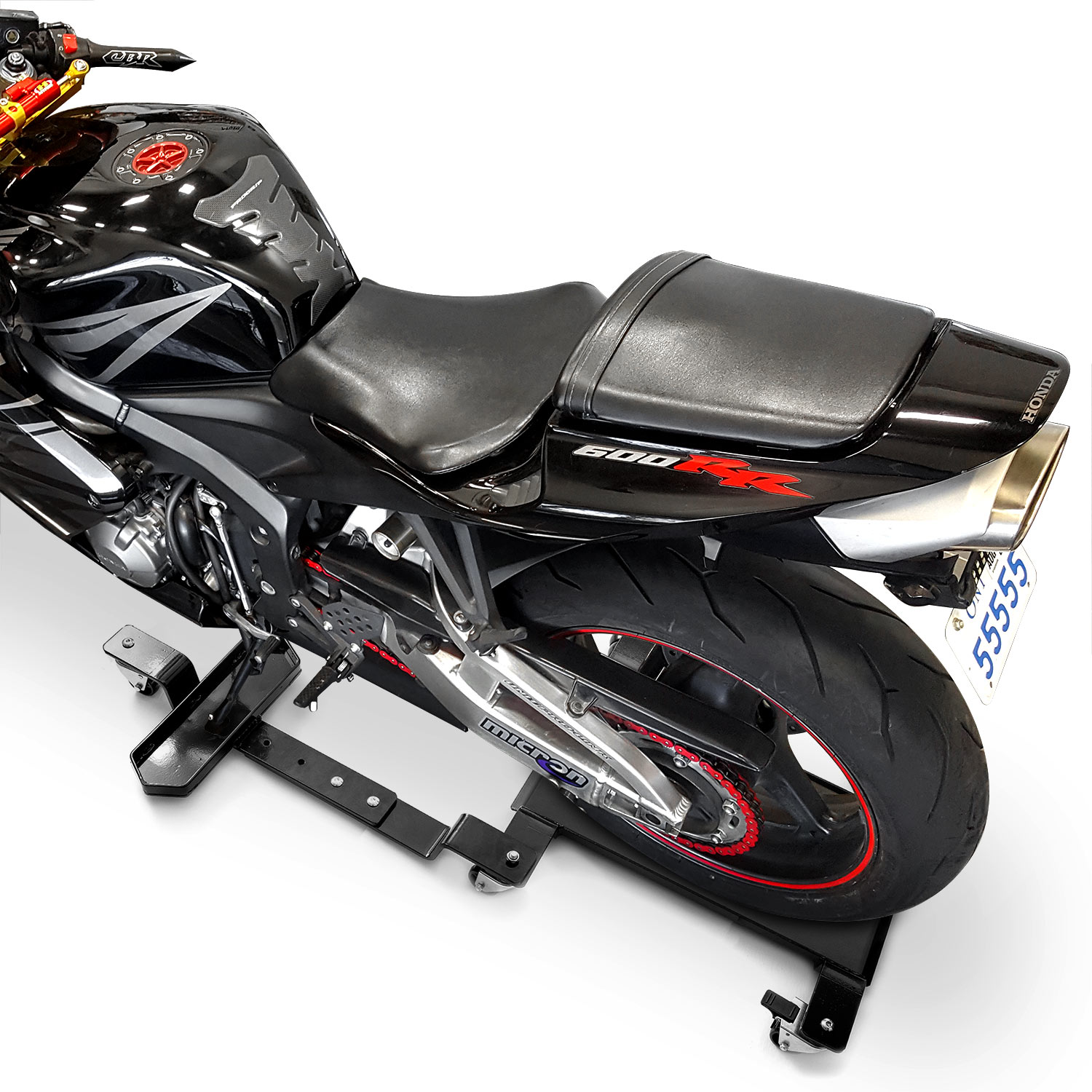 Venom Motorcycle Mover Dolly Cruiser Side Stand Compatible with Yamaha Majesty Vino Zuma Morphous Razz